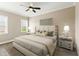 Comfortable bedroom with neutral decor and ample natural light at 158 Futrell Ridge Ct, Chapel Hill, NC 27517
