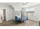 Bedroom with a bunkbed, desk, window, and neutral carpet at 158 Futrell Ridge Ct, Chapel Hill, NC 27517
