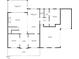 Detailed floor plan of the first floor featuring the kitchen, living room, dining room, and garage at 158 Futrell Ridge Ct, Chapel Hill, NC 27517