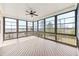 Enclosed sunroom providing panoramic views with ample natural light at 158 Futrell Ridge Ct, Chapel Hill, NC 27517