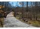 Community walking bridge surrounded by lush greenery at 158 Futrell Ridge Ct, Chapel Hill, NC 27517