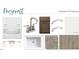 Bathroom design options with shower/tub, vanity, flooring, and lighting selections at 167 S Harvest Ridge Way # Homesite 223, Wilson's Mills, NC 27520