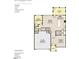 Floor plan of the first floor including the 2-car garage, guest bedroom, Gathering room, dining room, and kitchen at 167 S Harvest Ridge Way # Homesite 223, Wilson's Mills, NC 27520