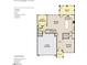 First floor plan featuring a guest bedroom, dining room, kitchen, Gathering room, porch, screened patio, and garage at 167 S Harvest Ridge Way # Homesite 223, Wilson's Mills, NC 27520