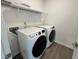 Well-equipped laundry room with a modern washer and dryer at 167 S Harvest Ridge Way # Homesite 223, Wilson's Mills, NC 27520