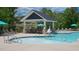 Zero entry splash pool with lounge chairs nearby and easy access, ensures fun for all at 235 Augusta Pond Way # 161, Raleigh, NC 27603