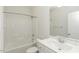 Functional bathroom with a tub-shower, a bright vanity and a mirror at 2570 Sweet Bay Rd, Rocky Mount, NC 27804