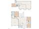 Detailed floor plan showcasing layout of first and second floors of home at 2570 Sweet Bay Rd, Rocky Mount, NC 27804