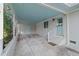 Spacious carport with painted ceiling and two entry doors at 2603 Legion Ave, Durham, NC 27707