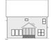 Rear elevation of the home showing window placement and design including the screened in porch and patio door at 268 Murray Grey Ln, Wake Forest, NC 27587