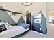 Unique bedroom design featuring airplane decor, modern lighting, and a comfortable daybed at 2715 Hunter Woods Dr # 562, Apex, NC 27502