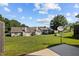 Expansive backyard with a view of neighboring houses and mature trees at 3027 Maple Ave # D2, Burlington, NC 27215