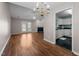 Open-concept space featuring living room with fireplace, and an adjacent kitchen at 3027 Maple Ave # D2, Burlington, NC 27215