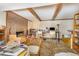 Basement features a brick fireplace at 3412 Hackney Ct, Raleigh, NC 27613