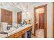 Bathroom showcasing a vanity and a view of a second doorway at 3412 Hackney Ct, Raleigh, NC 27613