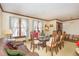Open dining room with a large table, furniture, and natural light at 3412 Hackney Ct, Raleigh, NC 27613