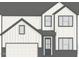 New construction showing exterior elevation with two-car garage and modern windows at 412 Marthas View Way Way, Wake Forest, NC 27587