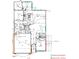 First floor floor plan featuring an open layout with large kitchen and outdoor living space at 412 Marthas View Way Way, Wake Forest, NC 27587