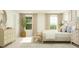 Cozy main bedroom featuring a comfortable bed, dresser, and natural light at 601 Morning Light Dr, Angier, NC 27501