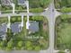 Aerial view of the house showcasing its large manicured lawn at 1005 Keith Rd, Wake Forest, NC 27587