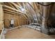 View of attic with insulation, rafters, and modern HVAC system at 1005 Keith Rd, Wake Forest, NC 27587