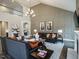 Beautiful living room featuring high ceilings, stylish decor, and a cozy atmosphere at 1005 Keith Rd, Wake Forest, NC 27587
