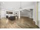 Open-concept living space featuring a designer kitchen and spacious living area at 1005 Keith Rd, Wake Forest, NC 27587