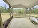 Enjoy the nature views in this screened in porch, with a view of the pond at 1063 Fairhaven Dr # 54, Mebane, NC 27302