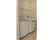 Practical laundry area with modern washer and dryer units at 117 Crabwall Ct, Holly Springs, NC 27540