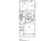 First floor plan showing an open layout with a living area, kitchen, breakfast nook, and garage at 132 Muskogee Rd # 58, Angier, NC 27501