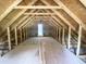 Unfinished attic space, a blank canvas for future customization at 1663 Keith Hills Rd, Lillington, NC 27546