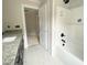 New bathroom showcasing a walk-in shower at 1663 Keith Hills Rd, Lillington, NC 27546