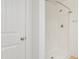 A clean and modern shower stall with white tile at 2901 Benevolence Dr, Raleigh, NC 27610