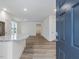 Inviting home entryway featuring an open layout and luxury vinyl plank flooring at 326 Church St # 42, Wendell, NC 27591