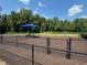 Fenced in dog park with shade structure in a new neighborhood at 330 Church St # 44, Wendell, NC 27591