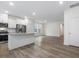 Modern kitchen featuring stainless steel appliances and a granite-topped island at 330 Church St # 44, Wendell, NC 27591
