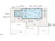Detailed pool plan featuring spa, sun ledge, bubblers with LED lights, sheer descents, and therapeutic adjustable waterway jets at 3601 Alamance Dr, Raleigh, NC 27609