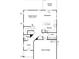 Layout of the home, featuring a Gathering room, kitchen with breakfast area, and a two-bay garage at 37 Steel Springs Ln # 3, Angier, NC 27501