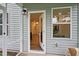 Inviting front entryway showcasing the home's interior and natural light streaming through the open doorway at 4108 Shadbush St, Raleigh, NC 27616