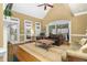 Spacious living room with hardwood floors and plenty of seating at 6489 Waters Edge Dr, Rocky Mount, NC 27803