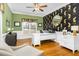 Bright office space with hardwood floors, wainscoting and large windows at 6489 Waters Edge Dr, Rocky Mount, NC 27803