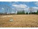 Large backyard features flat grassy areas and mature trees along the perimeter at 6489 Waters Edge Dr, Rocky Mount, NC 27803