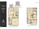 Floor plan showcasing layout of the two-story home with the bedrooms, bathrooms, and living space at 1236 Maple Branch Cir, Graham, NC 27253