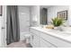 Bright bathroom with double vanity, granite countertops, and modern fixtures at 1748 Post Oak Dr, Haw River, NC 27258