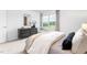 Bright bedroom with large window, light colored walls, and modern furnishings at 1748 Post Oak Dr, Haw River, NC 27258