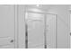 Shower with glass doors and chrome fixtures at 1914 Frost Dr, Haw River, NC 27258