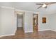 Hallway with views of the home's entry, kitchen, and living room at 2623 Broad Oaks Pl, Raleigh, NC 27603