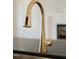 The gourmet kitchen sink features granite countertops and a modern faucet at 3521 Amelia Grace Dr # 67, Fuquay Varina, NC 27526