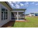View of a screened-in porch offering a relaxing outdoor space at 3521 Amelia Grace Dr # 67, Fuquay Varina, NC 27526