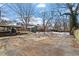 Fully concreted backyard with basketball hoops and fencing at 410 N Lamar St, Roxboro, NC 27573